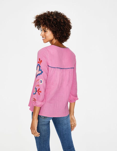 Abigail Embroidered Top - Candy Stick Embroidery Abigail Embroidered Top - Candy Stick Embroidery