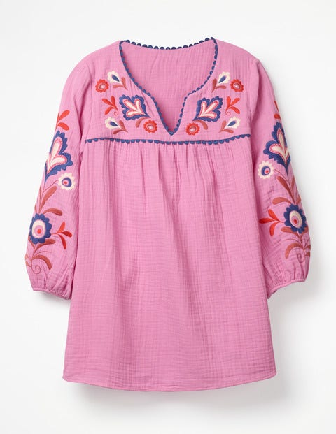 Abigail Embroidered Top - Candy Stick Embroidery Abigail Embroidered Top - Candy Stick Embroidery