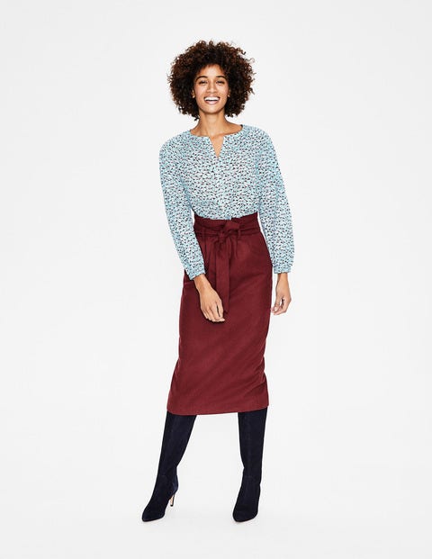 Esme Blouse - Heron Blue Crocus Flower Esme Blouse - Heron Blue Crocus Flower