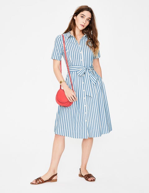 Anastasia Shirt Dress - Blue Stripe Anastasia Shirt Dress - Blue Stripe