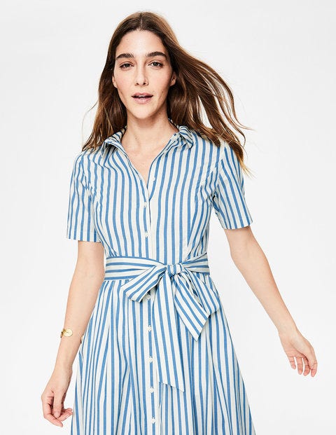 Anastasia Shirt Dress - Blue Stripe Anastasia Shirt Dress - Blue Stripe