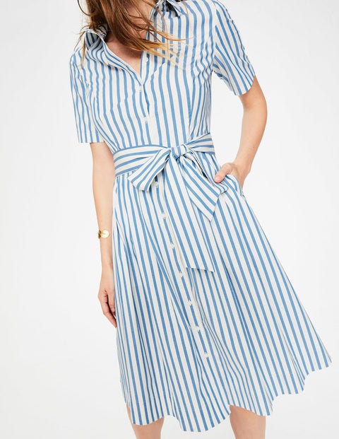 Anastasia Shirt Dress - Blue Stripe Anastasia Shirt Dress - Blue Stripe