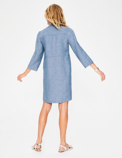 Evangeline Linen Tunic - Light Chambray Evangeline Linen Tunic - Light Chambray