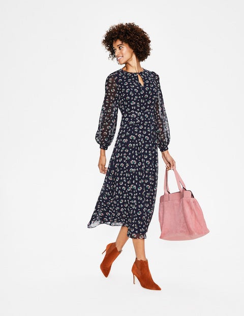 Ada Midi Dress - Navy Posy Bloom Ada Midi Dress - Navy Posy Bloom