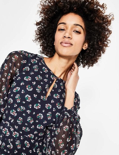 Ada Midi Dress - Navy Posy Bloom Ada Midi Dress - Navy Posy Bloom