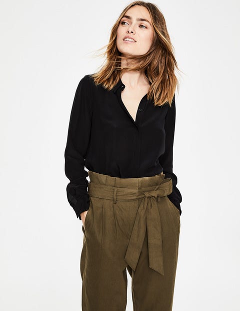 Silk Shirt - Black Silk Shirt - Black