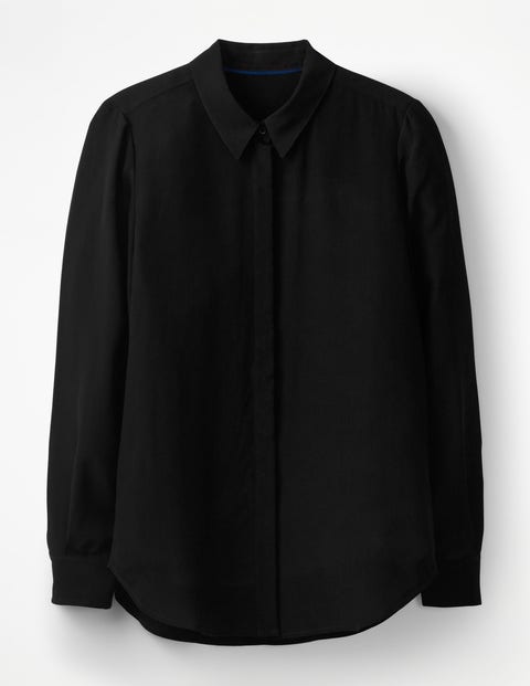 Silk Shirt - Black Silk Shirt - Black