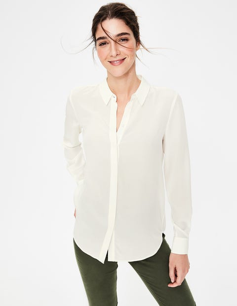 Silk Shirt - Ivory Silk Shirt - Ivory