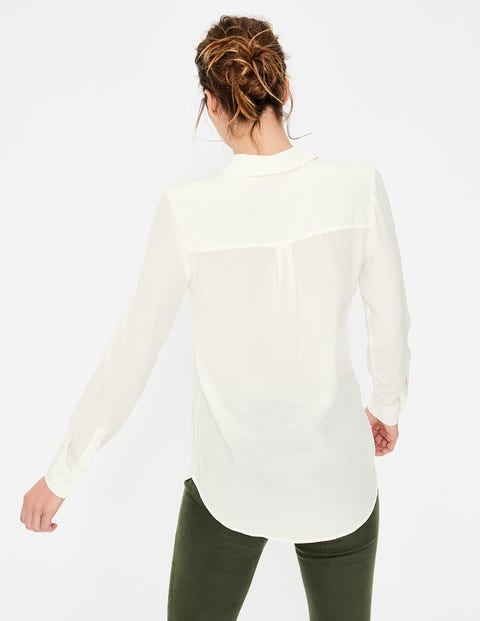 Silk Shirt - Ivory Silk Shirt - Ivory