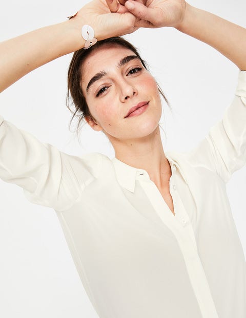 Silk Shirt - Ivory Silk Shirt - Ivory