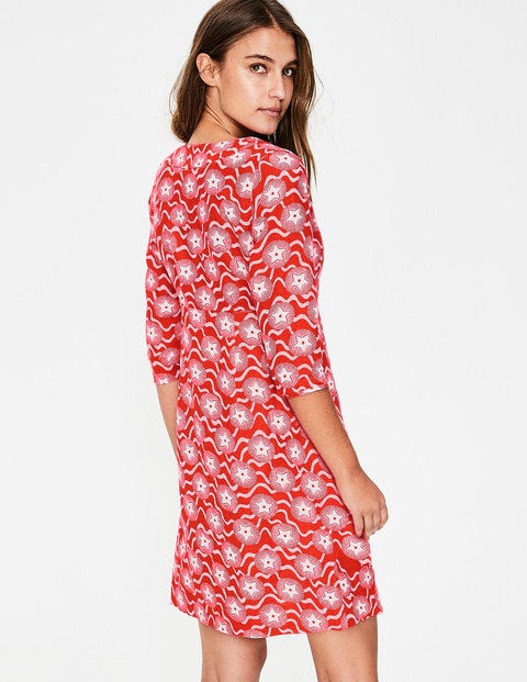 Casual Linen Tunic - Sunset, Starry Wave Casual Linen Tunic - Sunset, Starry Wave