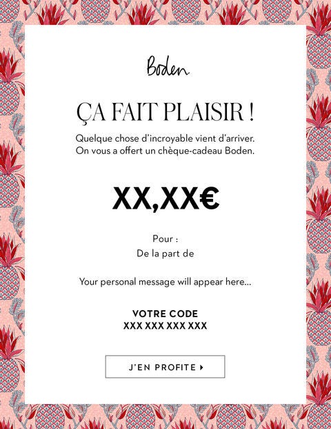 E-Cartes Cadeaux - Motif ananas tropical E-Cartes Cadeaux - Motif ananas tropical