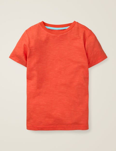 Slub Washed T-Shirt - Tropical Orange Slub Washed T-Shirt - Tropical Orange