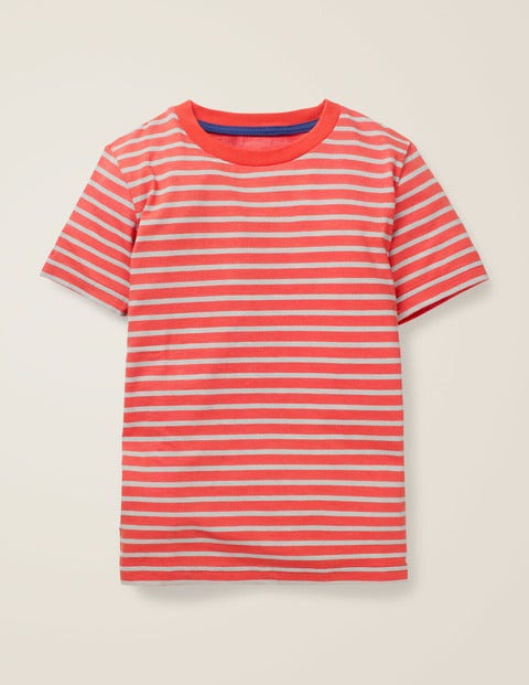 Slub Washed T-Shirt - Beam Red/Ocean Scene Blue Slub Washed T-Shirt - Beam Red/Ocean Scene Blue