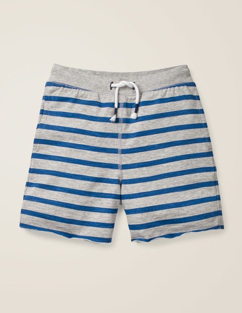 Slub Jersey Shorts - Grey Marl/College Blue Slub Jersey Shorts - Grey Marl/College Blue