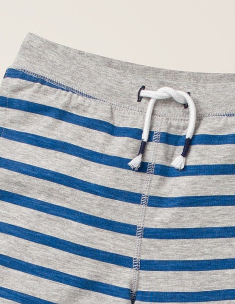 Slub Jersey Shorts - Grey Marl/College Blue Slub Jersey Shorts - Grey Marl/College Blue