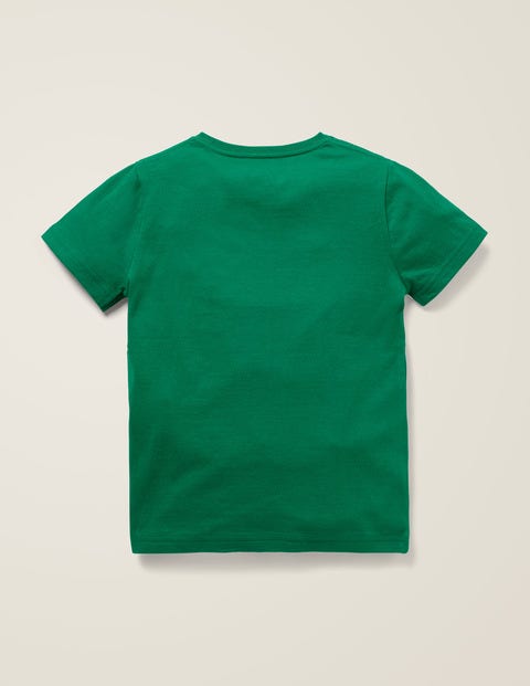 Big Animal Appliqué T-Shirt - Hike Green Dog Big Animal Appliqué T-Shirt - Hike Green Dog