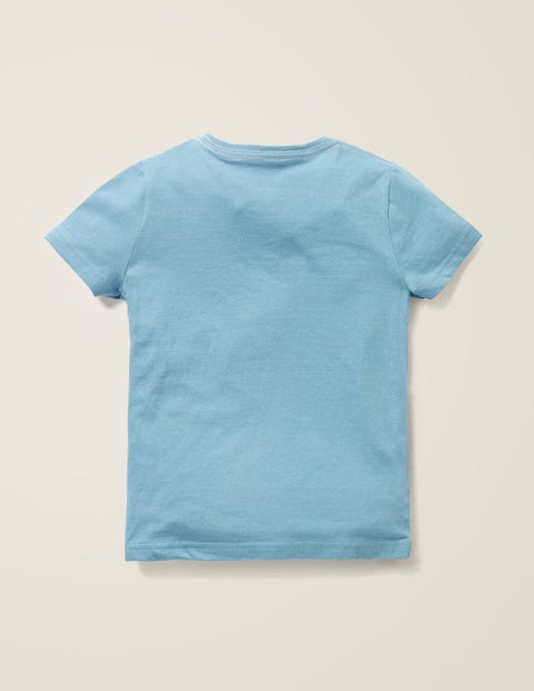 Big Animal Appliqué T-Shirt - Wren Blue Lion Big Animal Appliqué T-Shirt - Wren Blue Lion