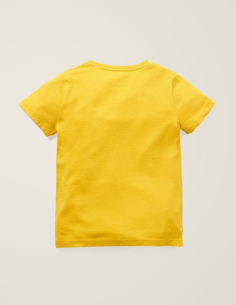 Big Animal Appliqué T-Shirt - Mustard Yellow Elephant Big Animal Appliqué T-Shirt - Mustard Yellow Elephant