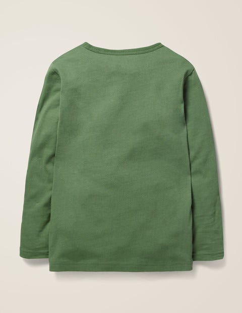 Embroidered Graphic T-Shirt - Rosemary Green Fox Embroidered Graphic T-Shirt - Rosemary Green Fox