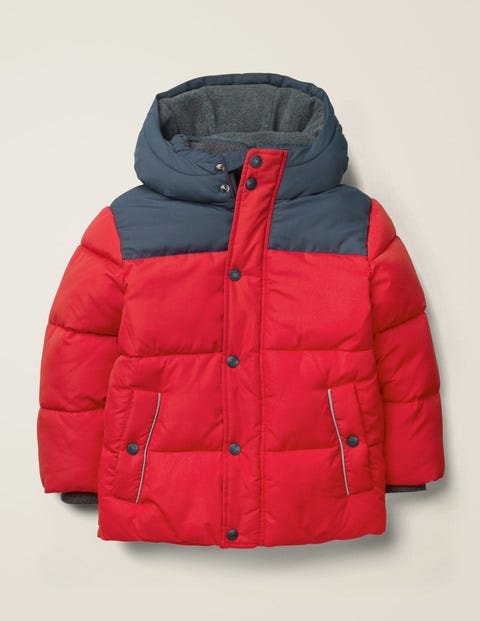 Shower Resistant Padded Jacket - Rockabilly Red/Stormy Blue Shower Resistant Padded Jacket - Rockabilly Red/Stormy Blue