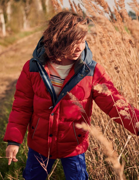 Shower Resistant Padded Jacket - Rockabilly Red/Stormy Blue Shower Resistant Padded Jacket - Rockabilly Red/Stormy Blue