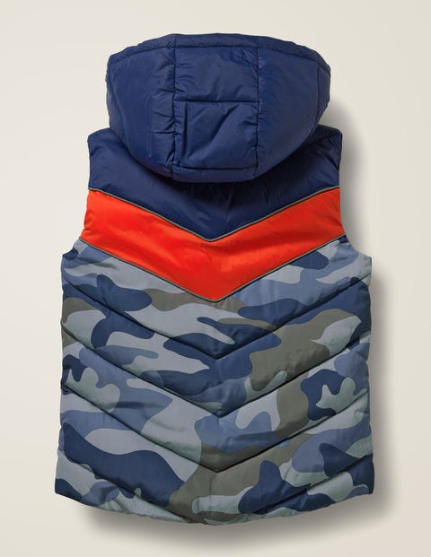 Shower Resistant Gilet - College Blue/Camouflage Shower Resistant Gilet - College Blue/Camouflage