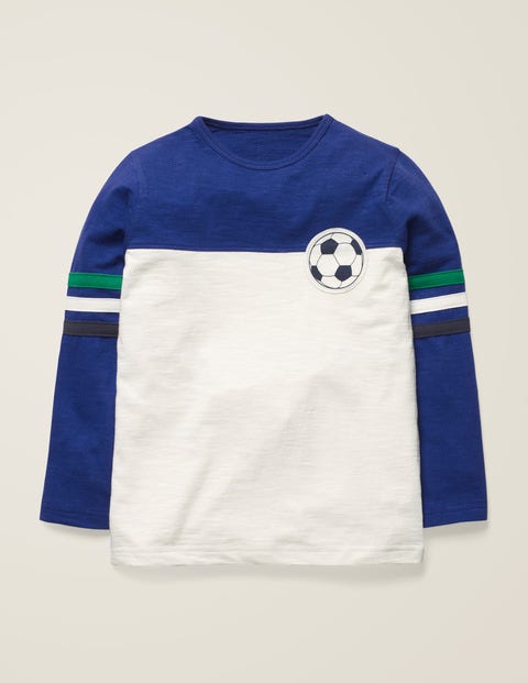 Football T-Shirt - Blue Gem/Ivory Football Football T-Shirt - Blue Gem/Ivory Football