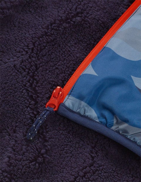 Teddy-Lined Anorak - College Blue Camouflage Teddy-Lined Anorak - College Blue Camouflage