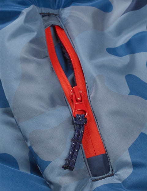 Teddy-Lined Anorak - College Blue Camouflage Teddy-Lined Anorak - College Blue Camouflage