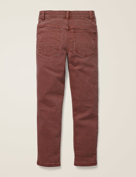 Gefärbte Röhrenjeans - Rosébraun Gefärbte Röhrenjeans - Rosébraun