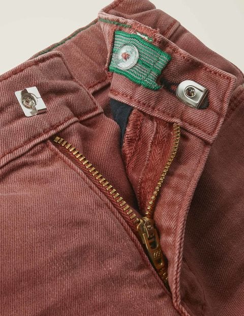 Gefärbte Röhrenjeans - Rosébraun Gefärbte Röhrenjeans - Rosébraun