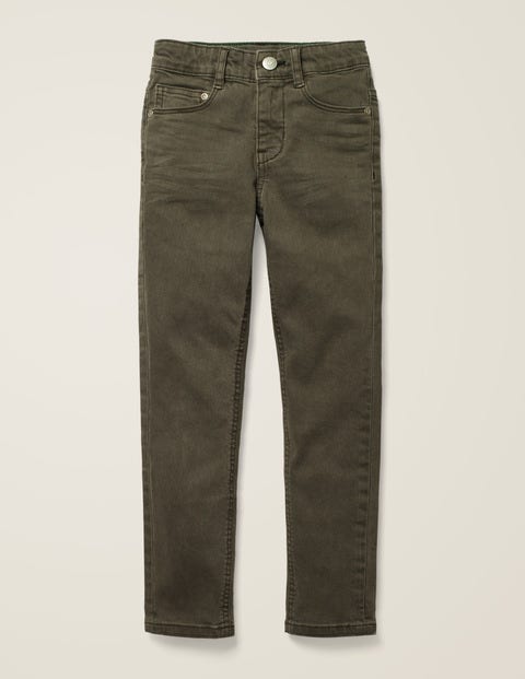 Coloured Skinny Jeans - Khaki Green Coloured Skinny Jeans - Khaki Green