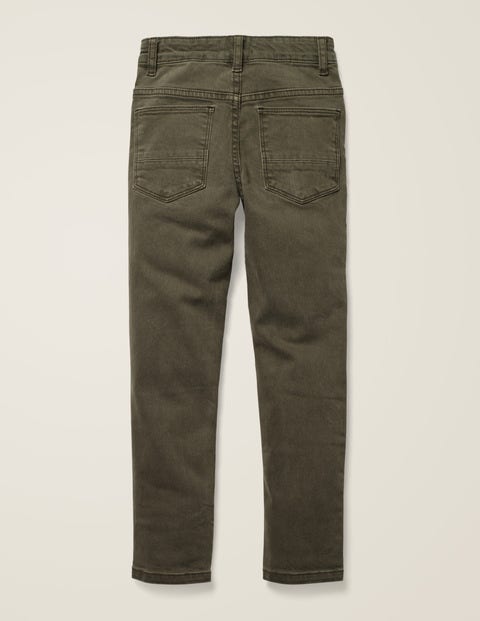 Coloured Skinny Jeans - Khaki Green Coloured Skinny Jeans - Khaki Green
