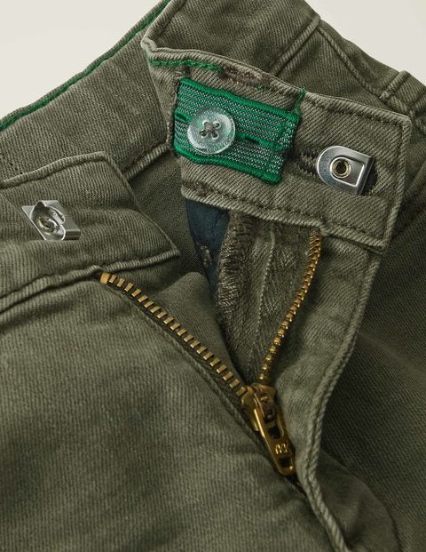 Coloured Skinny Jeans - Khaki Green Coloured Skinny Jeans - Khaki Green