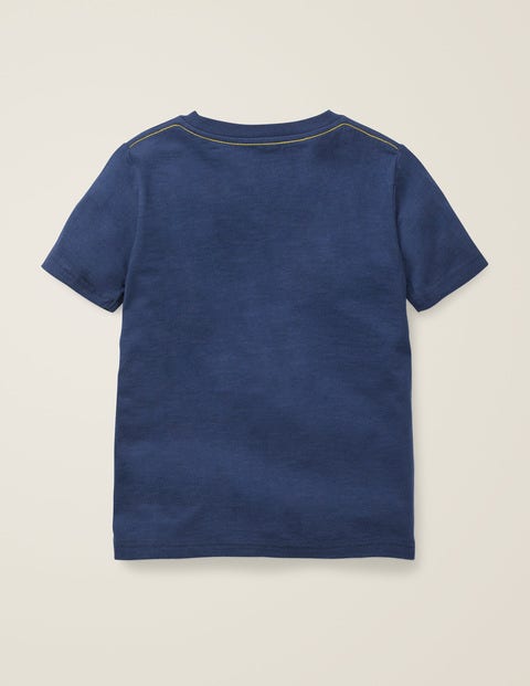 Slub Washed T-Shirt - College Blue Slub Washed T-Shirt - College Blue