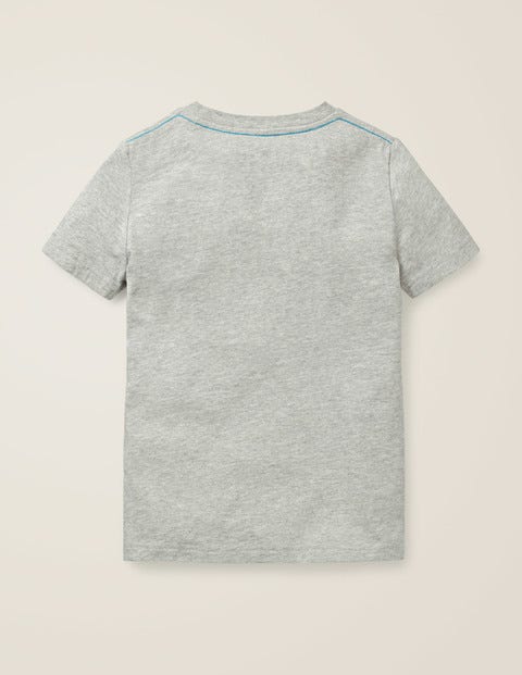 Slub Washed T-shirt - Light Grey Marl Slub Washed T-shirt - Light Grey Marl