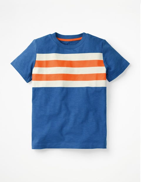 Slub Washed T-Shirt - Duke Blue/Acid Orange Slub Washed T-Shirt - Duke Blue/Acid Orange