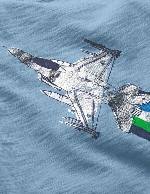 Metallic Fast Vehicle T-Shirt - Wren Blue Fighter Jet Metallic Fast Vehicle T-Shirt - Wren Blue Fighter Jet