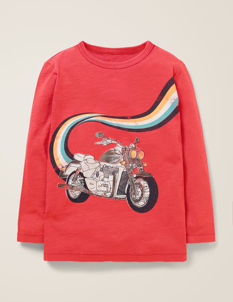 Metallic Fast Vehicle T-Shirt - Carmine Red Motorbike Metallic Fast Vehicle T-Shirt - Carmine Red Motorbike
