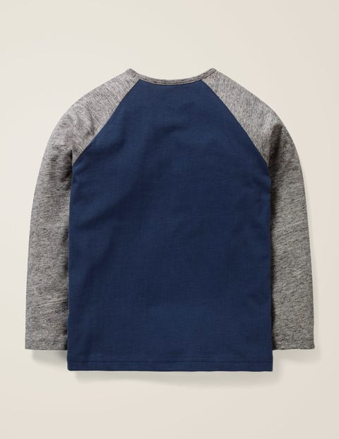 Slogan Raglan T-Shirt - College Blue Super Cool Slogan Raglan T-Shirt - College Blue Super Cool