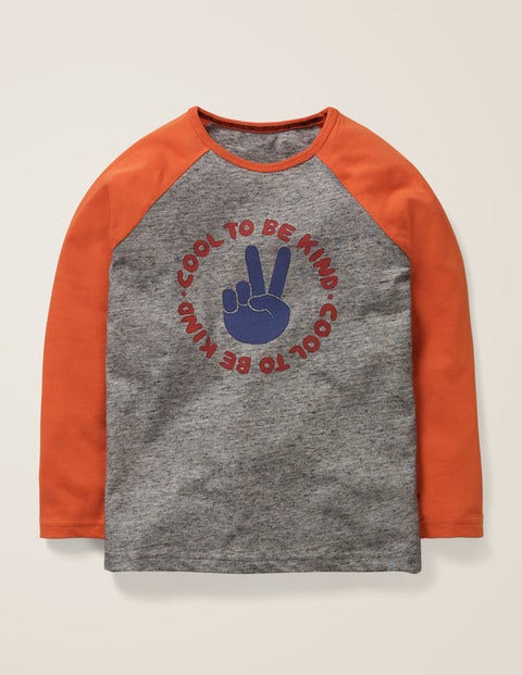 Slogan Raglan T-Shirt - Grey Marl Cool Slogan Raglan T-Shirt - Grey Marl Cool