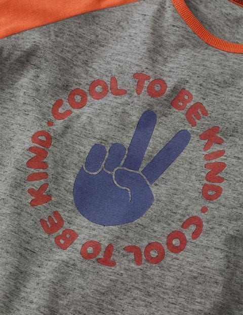 Slogan Raglan T-Shirt - Grey Marl Cool Slogan Raglan T-Shirt - Grey Marl Cool