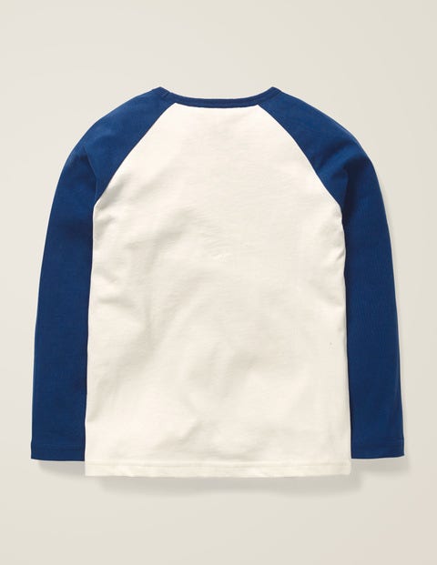 Slogan Raglan T-Shirt - Ivory Be Happy Slogan Raglan T-Shirt - Ivory Be Happy