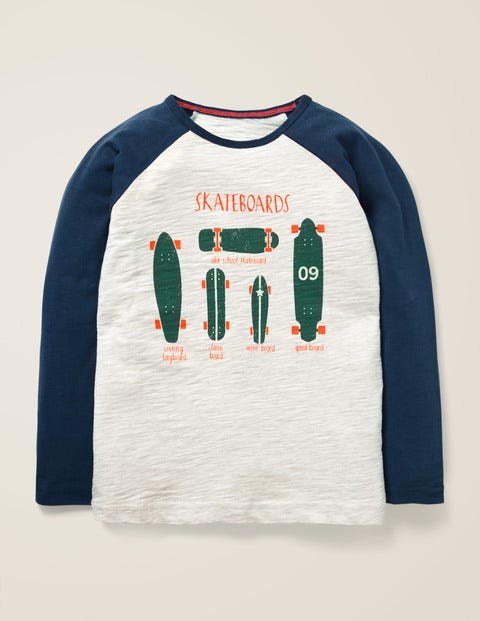 Slogan Raglan T-Shirt - Oatmeal Marl Skateboards Slogan Raglan T-Shirt - Oatmeal Marl Skateboards