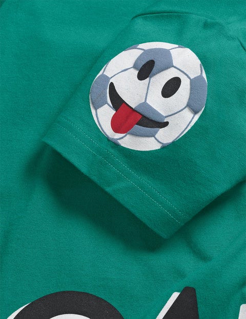 Sporty Emoji T-Shirt - Hike Green Football Sporty Emoji T-Shirt - Hike Green Football