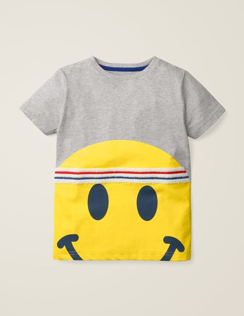 Sporty Emoji T-Shirt - Grey Marl Emoji Sporty Emoji T-Shirt - Grey Marl Emoji