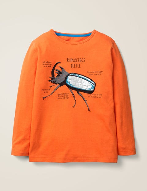 Insect Facts T-Shirt - Neon Orange Beetle Insect Facts T-Shirt - Neon Orange Beetle