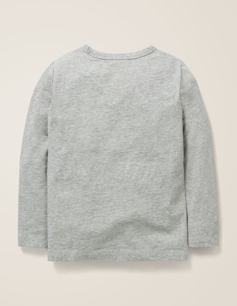 Sequin Colour Change T-Shirt - Grey Marl Star Sequin Colour Change T-Shirt - Grey Marl Star