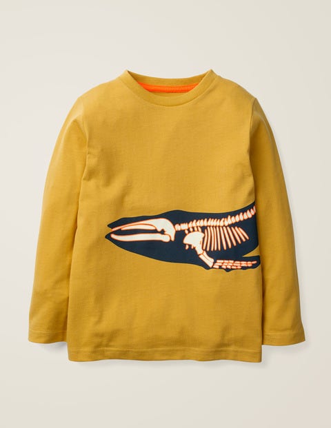 Glow-In-The-Dark Bones T-Shirt - Mellow Yellow Whale Glow-In-The-Dark Bones T-Shirt - Mellow Yellow Whale